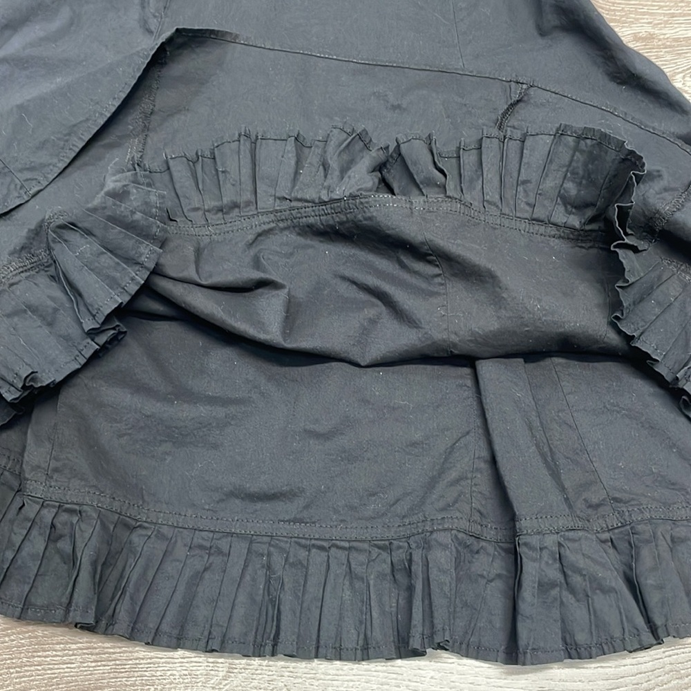 Gap Cotton Spaghetti Strap Fit and Flare Ruffled Hem Dress 8 - Picture 15 of 16